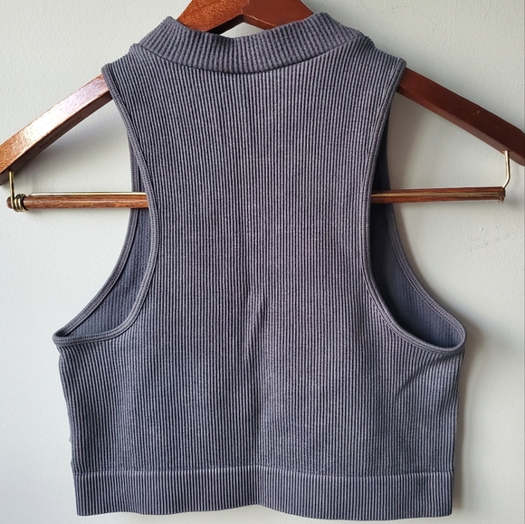 Ribbed Crop Halter Top Size Medium Aeropostale "Seriously Soft" - Picture 7 of 14